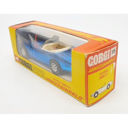 424 - A vintage boxed Corgi Whizzwheels Toyota 2000 GT, 375. UK shipping £14. We combine shipping.