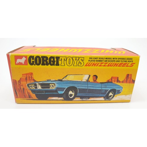 430 - A vintage boxed Corgi Whizzwheels Pontiac Firebird, 343. UK shipping £14. We combine shipping.