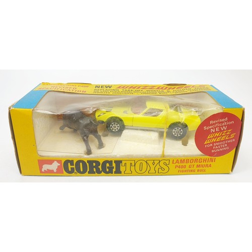 432 - A vintage boxed Corgi Lamborghini P 400 GT Miura Fighting Bull, 342. UK shipping £14. We combine shi... 