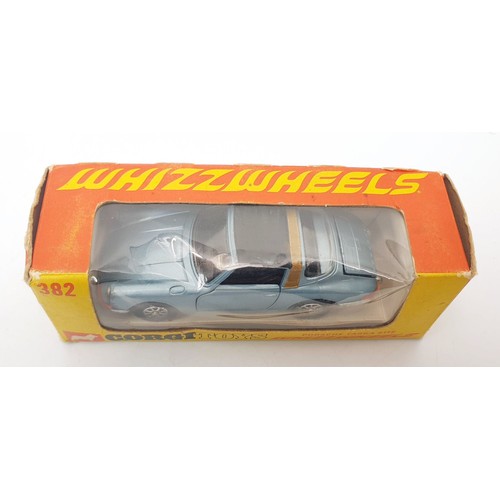 435 - A vintage boxed Corgi Whizzwheels Porsche Targa 911S, 382. UK shipping £14. We combine shipping.