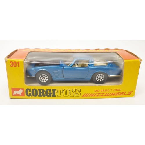 436 - A vintage boxed Corgi Whizzwheels Iso Grifo 7 litre, 301. UK shipping £14. We combine shipping.