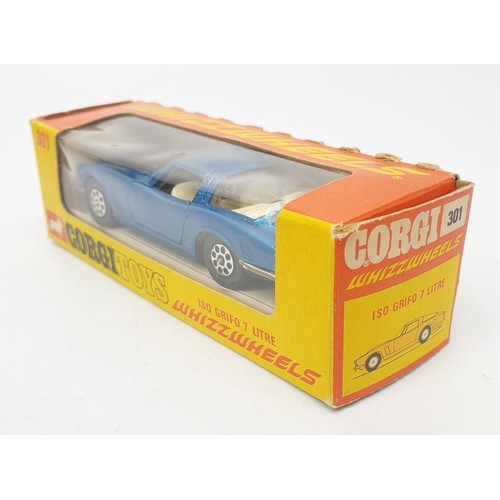 436 - A vintage boxed Corgi Whizzwheels Iso Grifo 7 litre, 301. UK shipping £14. We combine shipping.