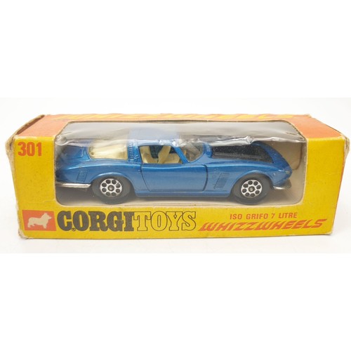 437 - A vintage boxed Corgi Whizzwheels Iso Grifo 7 litre, 301. UK shipping £14. We combine shipping.