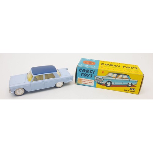 445 - A vintage boxed Corgi Fiat 1800, 217. UK shipping £14. We combine shipping.