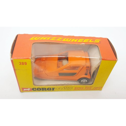 448 - A vintage boxed Corgi Reliant Bond Bug 700 ES, 389. UK shipping £14. We combine shipping.