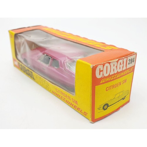 451 - A vintage boxed Corgi Whizzwheels Citroen SM, 284. UK shipping £14. We combine shipping.