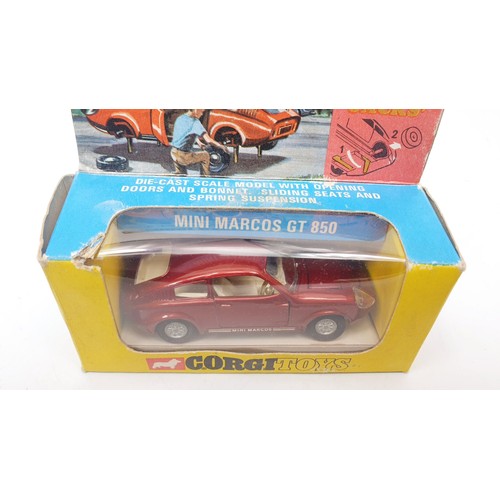 453 - A vintage boxed Corgi Mini Marcos GT850, 341. UK shipping £14. We combine shipping.