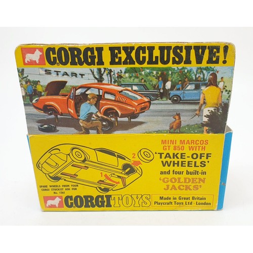 453 - A vintage boxed Corgi Mini Marcos GT850, 341. UK shipping £14. We combine shipping.