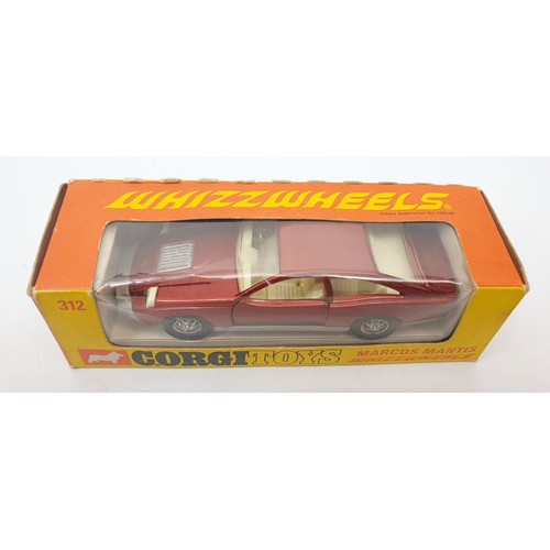 454 - A vintage boxed Corgi Whizzwheels Marcos Mantis, 312. UK shipping £14. We combine shipping.