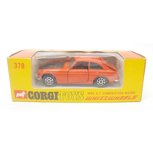 457 - A vintage boxed Corgi Whizzwheels MGC G.T. Competition Model, 378. UK shipping £14. We combine shipp... 