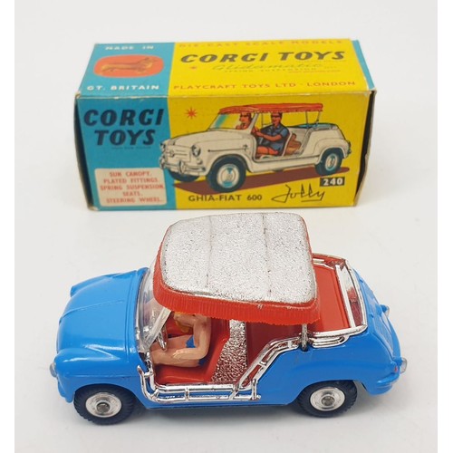 462 - A vintage boxed Corgi Ghia-Fiat 600, 240. UK shipping £14. We combine shipping.