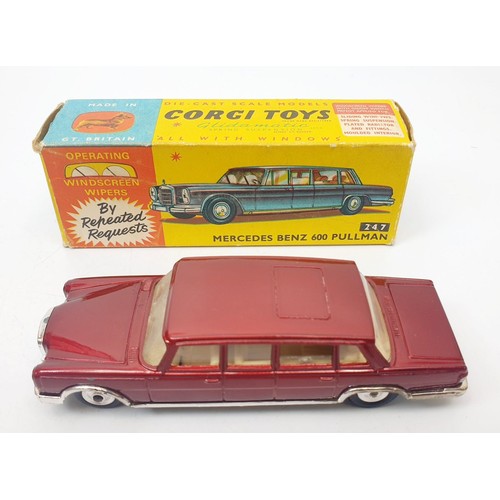 469 - A vintage boxed Corgi Mercedes Benz 600 Pullman, 247. UK shipping £14. We combine shipping.