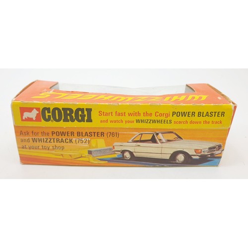 472 - A vintage boxed Corgi Whizzwheels Mercedes Benz 350SL, 393. UK shipping £14. We combine shipping.