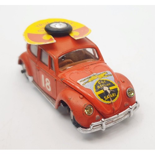 473 - A vintage Corgi Volkswagen 1200 In East African Safari Trim, 256 with reproduction box. UK shipping ... 