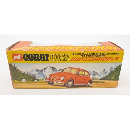 474 - A vintage boxed Corgi Whizzwheels Volkswagen 1200 Beetle, 383. UK shipping £14. We combine shipping.