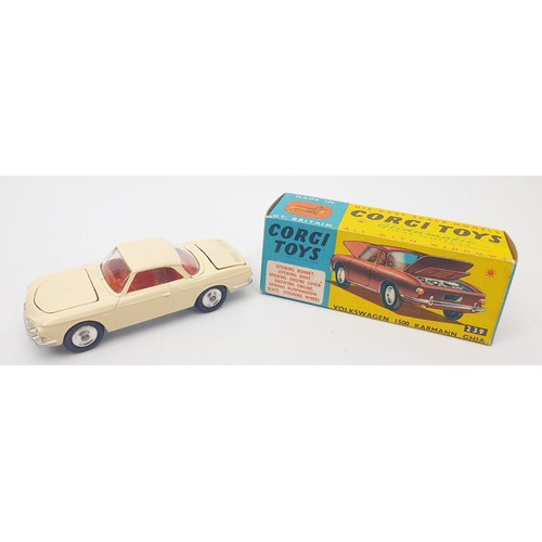 476 - A vintage boxed Corgi Volkswagen 1500 Karmann Ghia, 239. UK shipping £14. We combine shipping.