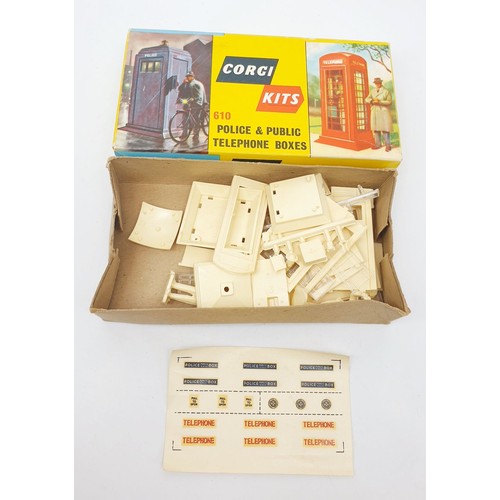 479 - A vintage boxed Corgi Kits Police & Public Telephone Boxes, 610. UK shipping £14. We combine shippin... 