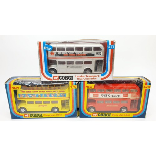 486 - A selection of boxed Corgi buses and vehicles. UK shipping £14. We combine shipping.