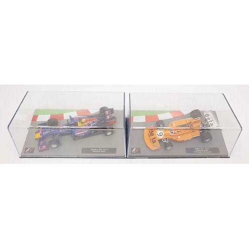 487 - Seventeen model F1 cars. UK shipping £14. We combine shipping.