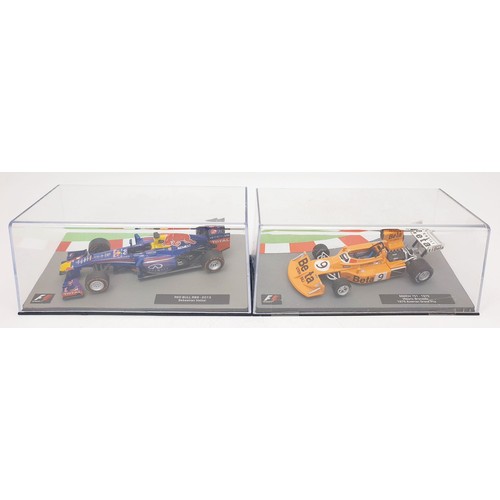 487 - Seventeen model F1 cars. UK shipping £14. We combine shipping.