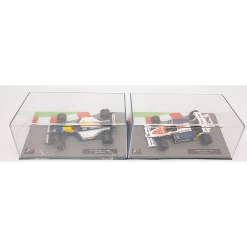 487 - Seventeen model F1 cars. UK shipping £14. We combine shipping.