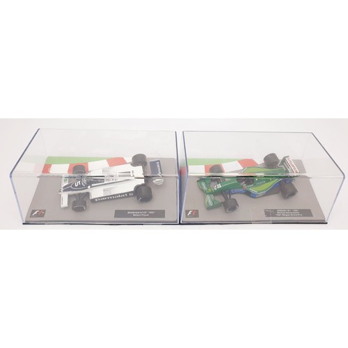 487 - Seventeen model F1 cars. UK shipping £14. We combine shipping.