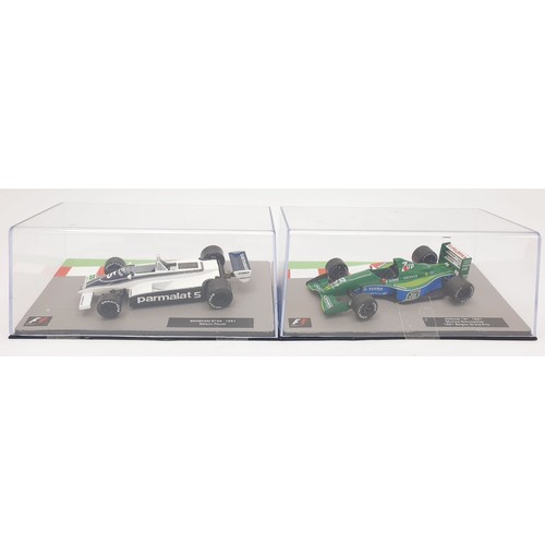 487 - Seventeen model F1 cars. UK shipping £14. We combine shipping.