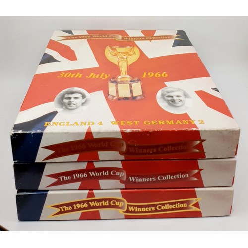 510 - Three boxed limited edition 1966 World Cup Winners Van Sets. UK shipping £14. We combine shipping.