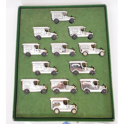 510 - Three boxed limited edition 1966 World Cup Winners Van Sets. UK shipping £14. We combine shipping.