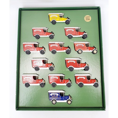 510 - Three boxed limited edition 1966 World Cup Winners Van Sets. UK shipping £14. We combine shipping.