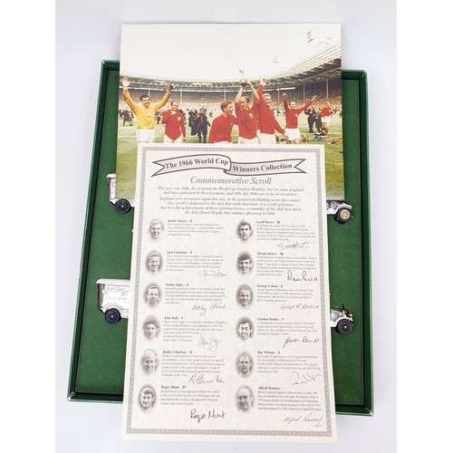 510 - Three boxed limited edition 1966 World Cup Winners Van Sets. UK shipping £14. We combine shipping.