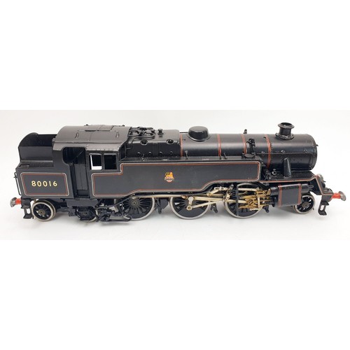 516 - A vintage boxed D.J.B. Engineering O gauge B.R. 80000 class 4 2-6-4 tank locomotive, length 12.5