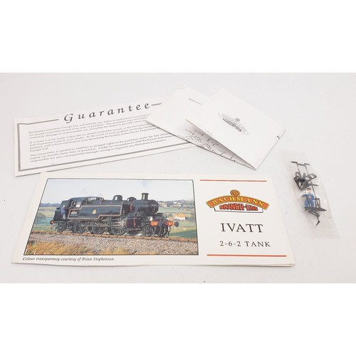 518 - A boxed Bachmann OO gauge 31-450 Ivatt 2-6-2 tank locomotive. UK shipping £14. We combine shipping.