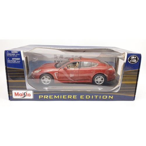 520 - A boxed Maisto model of a Porsche Panamera Turbo. UK shipping £14. We combine shipping.