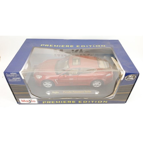 520 - A boxed Maisto model of a Porsche Panamera Turbo. UK shipping £14. We combine shipping.