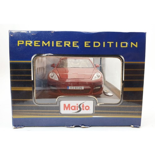 520 - A boxed Maisto model of a Porsche Panamera Turbo. UK shipping £14. We combine shipping.