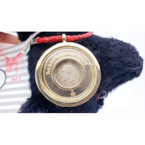 527 - A boxed Steiff Titanic Coin articulated teddy bear, length 11