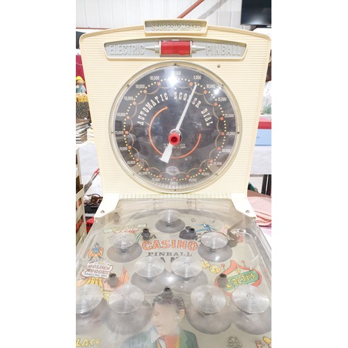 528 - A vintage Marx electric pin ball machine, length 27