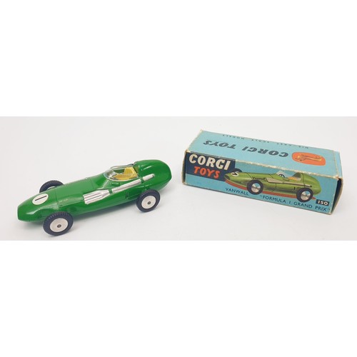 342 - A vintage boxed Corgi Vanwall Formula 1 Grand Prix, 150. UK shipping £14. We combine shipping.