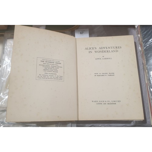 67 - Carroll, Lewis, Alice's Adventures in Wonderland, Ward, Lock & Co., Ltd, London. UK shipping £14.