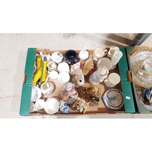 115 - Three boxes of glass and ceramics. No shipping. Arrange collection or your own packer and shipper, p... 