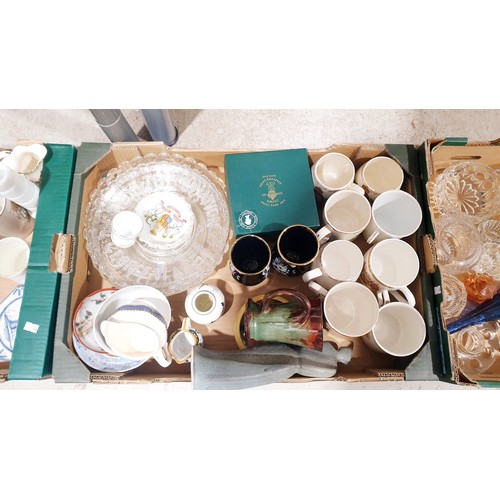115 - Three boxes of glass and ceramics. No shipping. Arrange collection or your own packer and shipper, p... 