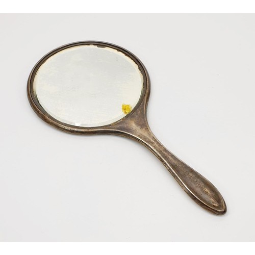 40 - A silver hallmarked dressing table mirror, Birmingham 1914. UK shipping £14.