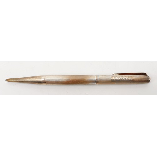 55 - A cased hallmarked silver Yard-O-Led propelling pencil, Birmingham 1965. UK shipping £14.