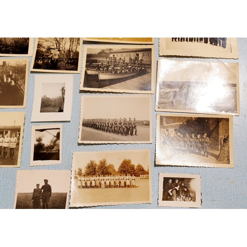 81 - A selection of World War II German military photographs. UK shipping £14.