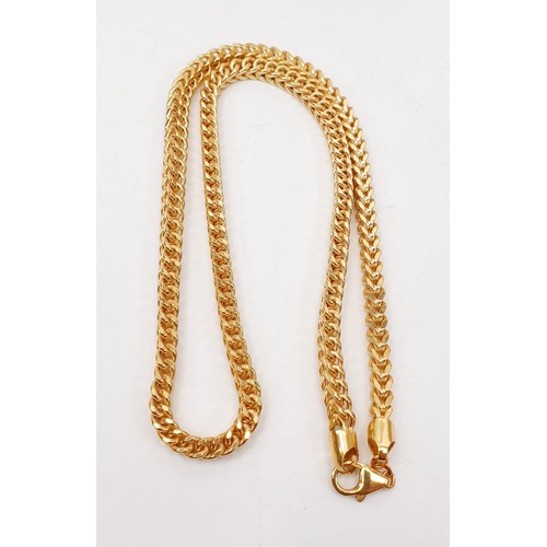 118 - A 9ct gold necklace, length 20