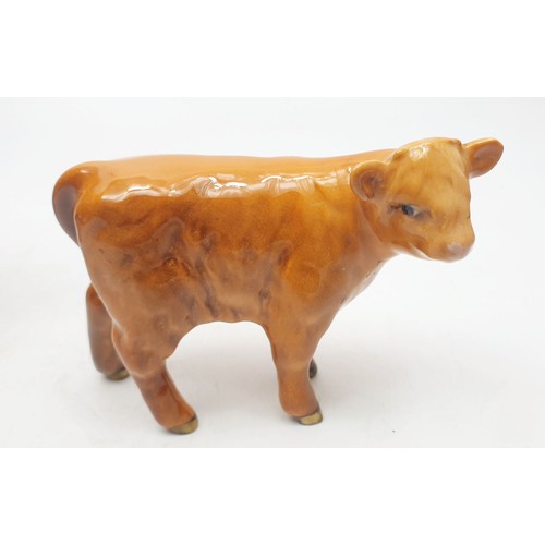 277 - A Beswick Highland cattle family comprising: bull 2008, cow 1740 A/F and calf 1827D. No shipping. Ar... 