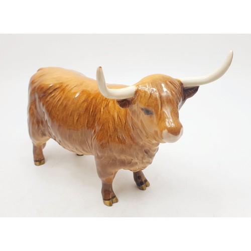 278 - A Beswick Highland cow 1740 together with a Beswick Highland calf 1827D. No shipping. Arrange collec... 