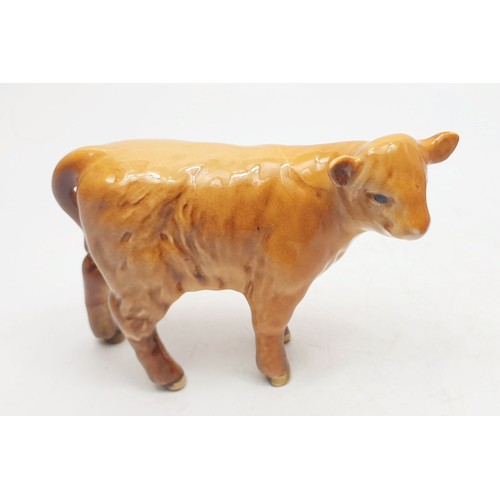 278 - A Beswick Highland cow 1740 together with a Beswick Highland calf 1827D. No shipping. Arrange collec... 