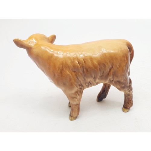 278 - A Beswick Highland cow 1740 together with a Beswick Highland calf 1827D. No shipping. Arrange collec... 